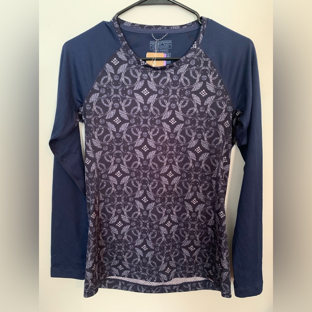 PATAGONIA CAPILENE MIDWEIGHT CREW SHIRT CLASSIC Navy , size Small NWT - Picture 3 of 8